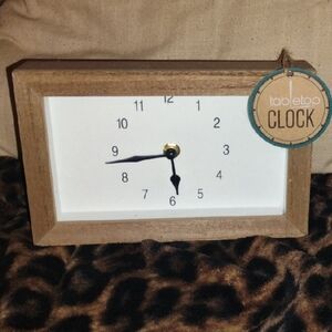 Kohl's Rustic Brown and White Wall Clock